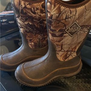Muck Boot Hale Realtree Edge Camouflage Pull On Youth Boys Brown Boots